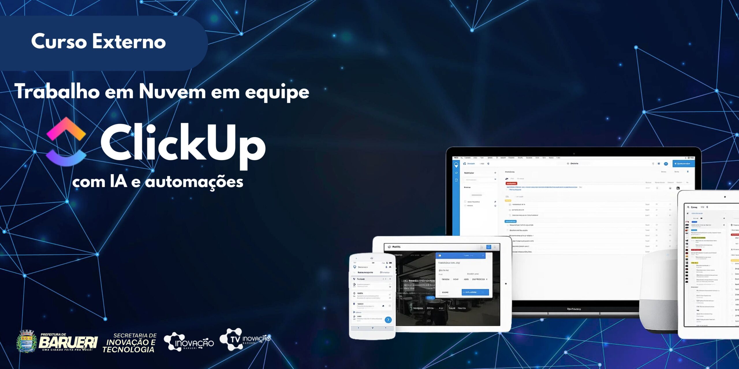 Curso: Trabalho em Nuvem em equipe - Clickup